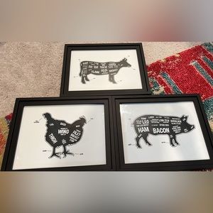 3 kitchen/bbq prints